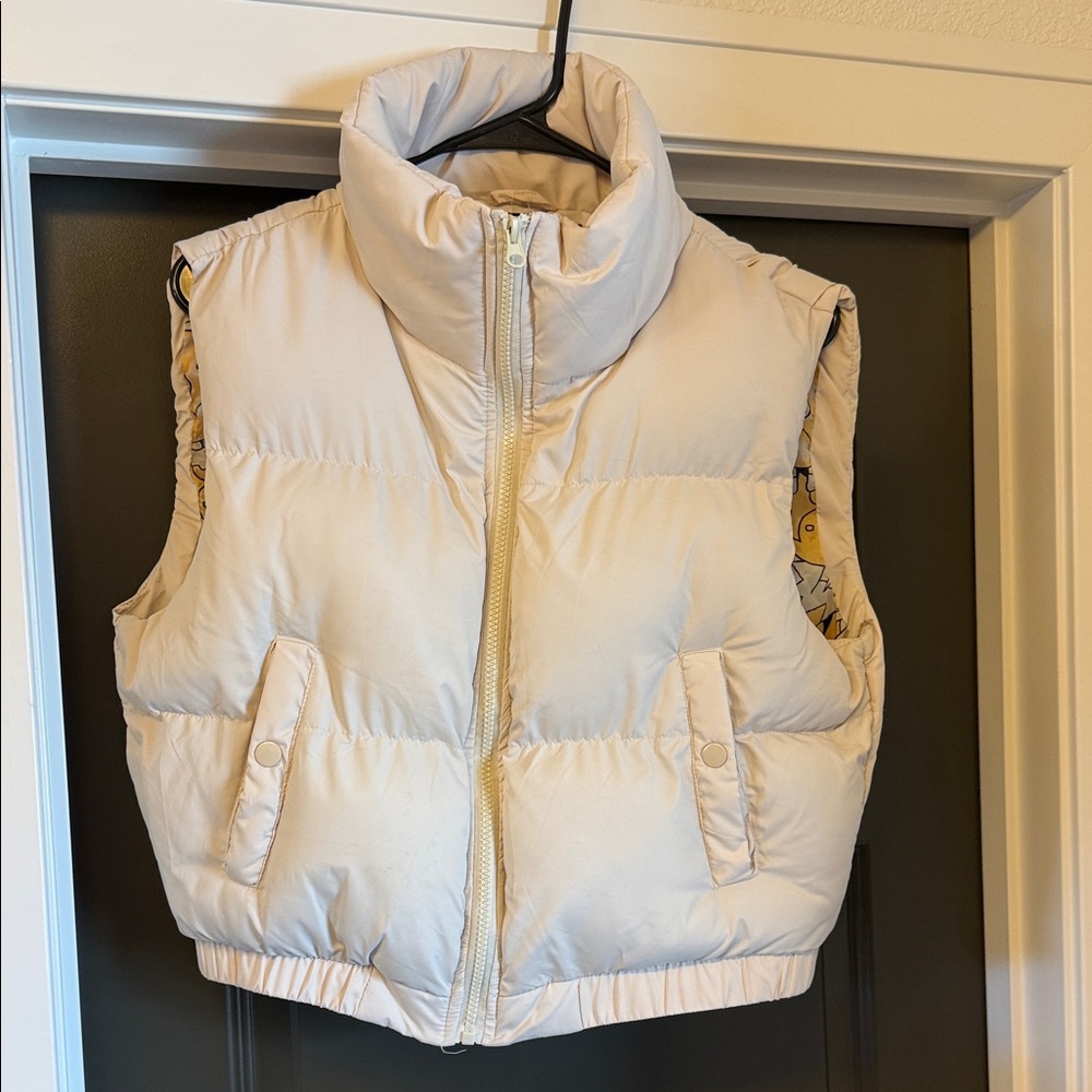 ANWND Cream Puffer Vest